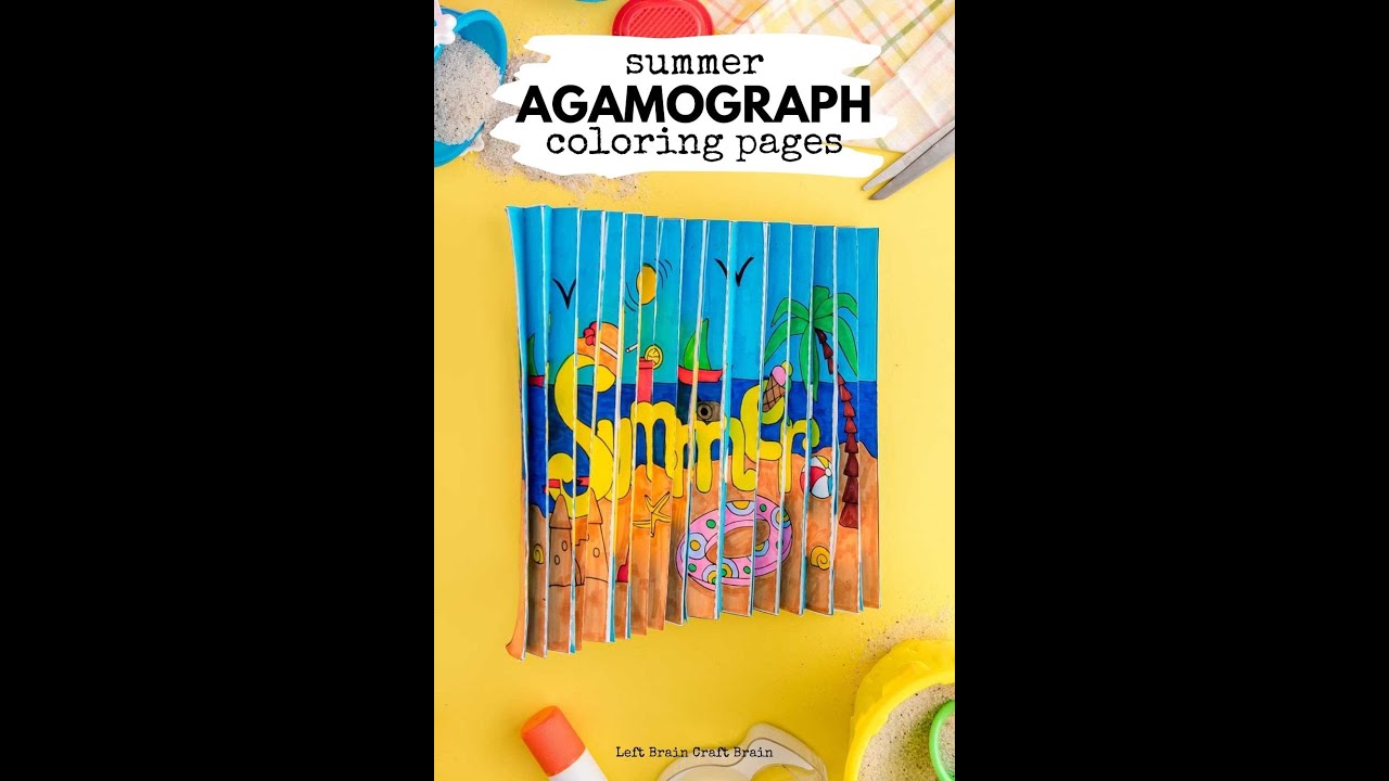 Summer Agamograph Coloring Activity