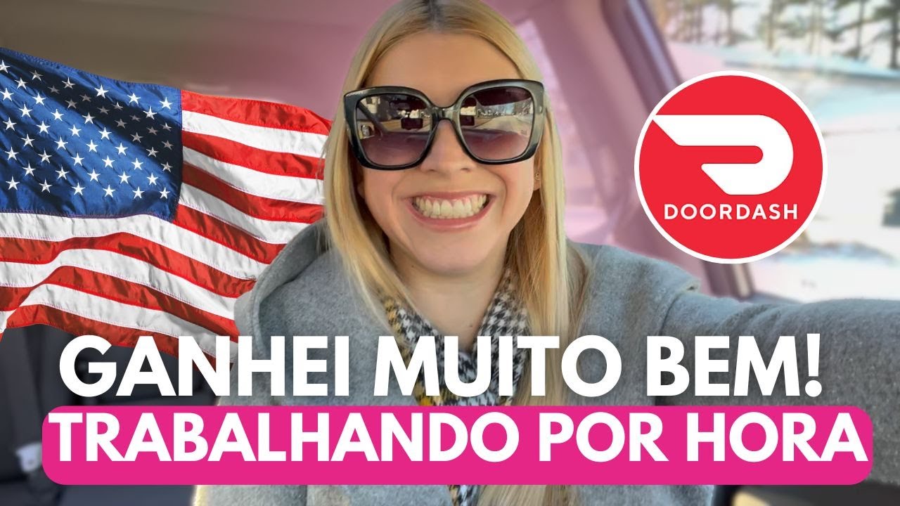FIZ 14 ENTREGAS TRABALHANDO POR HORA PELO DOORDASH NOS ESTADOS UNIDOS | QUANTO EU FIZ EM 6H?