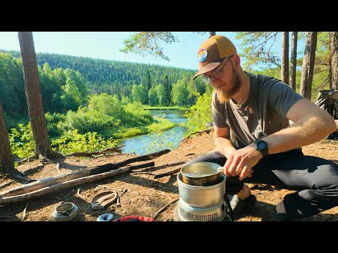 4 Days Hammock Camping, Hiking & Fishing in Finland [Catch & Cook]