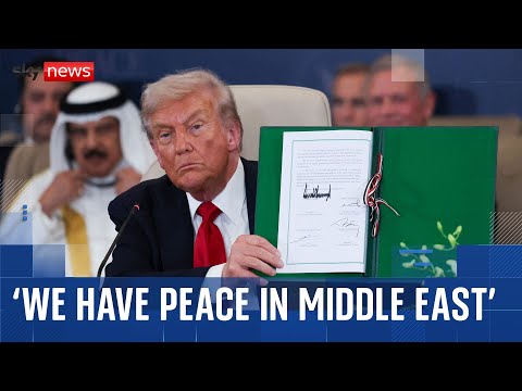 'We have peace in Middle East', Trump declares after Gaza deal signed and hostages released