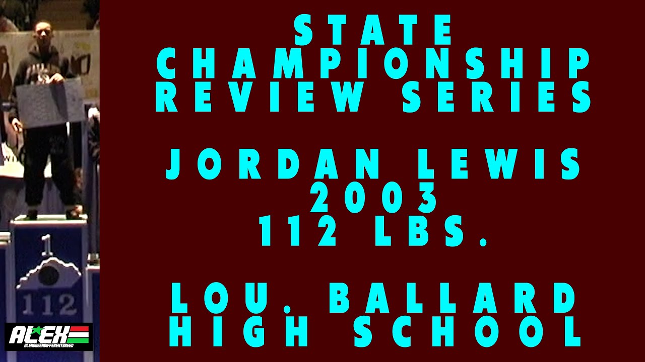 State Wrestling Championship match review w/ Jordan Lewis (Lou. Ballard; 2003 112 lbs.)