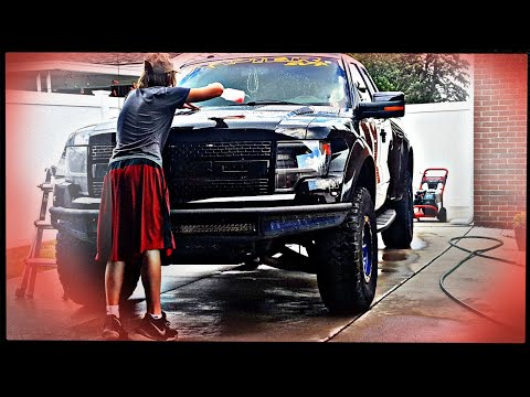 Auto Detailing a Ford Raptor for 14 Hours  | Deep Paint Cleaning