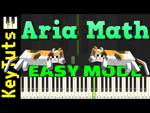 Aria Math [Minecraft Volume Beta] - Easy Mode [Piano Tutorial] (Synthesis)