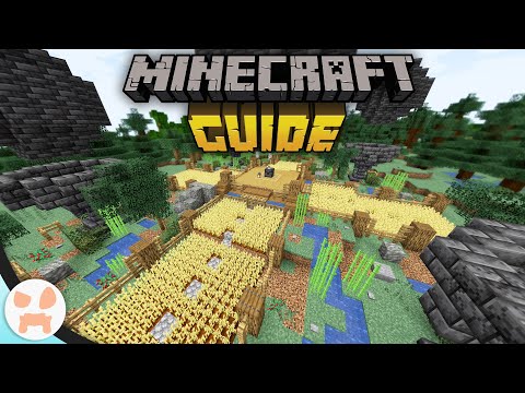 wattles - SEMI-AUTOMATIC WHEAT FARM! | The Minecraft Guide - Minecraft 1.17 Tutorial Lets Play (134)