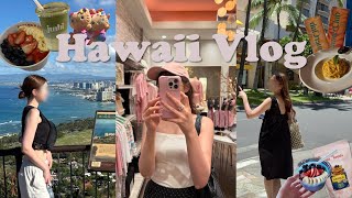 【ハワイVlog】5泊7日でたっぷり過ごす2回目のHawaii女子旅🌺/登山嫌いだけどダイヤモンドヘッド初挑戦⛰️/滞在中の食事全記録🥣💓/テイクアウトグルメ大好き🥺