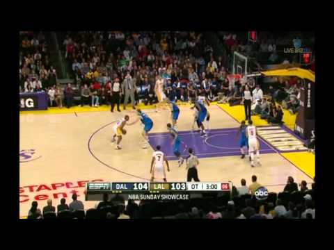 Pau Gasol 20 points (2 incredible triples in ot) vs Dallas Mavericks full highlights 2012.04.15
