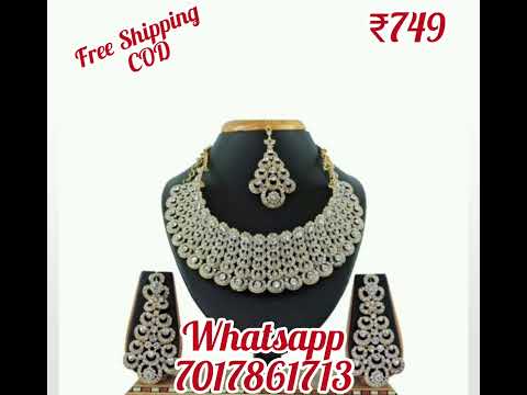 latest Party wear Jewellery Set # COD # Free Shipping # Chaitra Fashion House