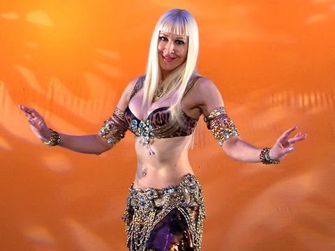 Belly Dance How to: Chest / Shoulder Shimmy Move - Belly Dancing - with Neon