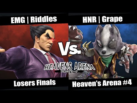 Heaven's Arena #4 Losers Finals - EMG | Riddles (Kazuya) vs HNR | Grape (Wolf)
