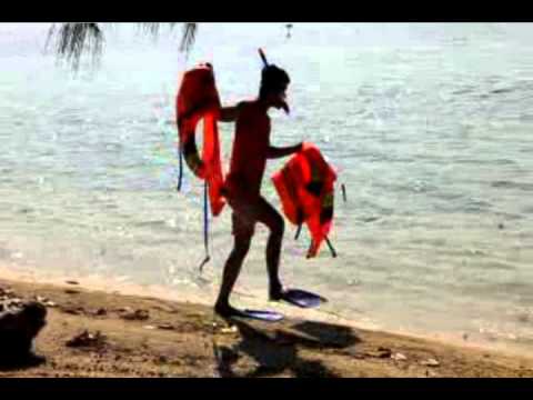 walking on the beach