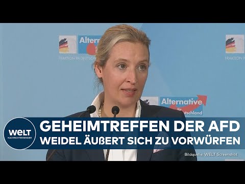 AFD: Geheimtreffen-Affäre! Alice Weidel und Tino Chrupalla sehen Partei als Opfer einer Kampagne