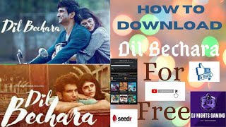 How to download and watch online Dil Bechara for f