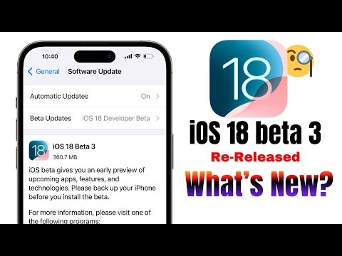 iOS 18 Beta 3.5 Re-Release - What’s New? in Hindi