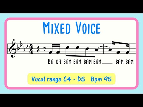 Fun Mixed Voice Vocal Exercise - Bam Bam
