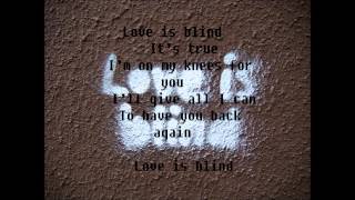 Donatas Montvydas - Love Is Blind Eurovision 2012 (Lithuania)Lyrics