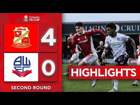 Drinan Hat-Trick Demolishes Bolton | Swindon Town 4-0 Bolton | Emirates FA Cup 2025-26