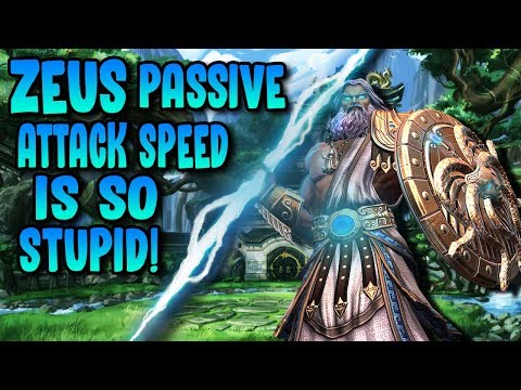 FULL ATTACK SPEED ON ZEUS WITH HIS PASSIVE IS NUTS! - Masters Ranked Duel - SMITE