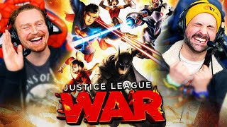 JUSTICE LEAGUE: WAR (2014) MOVIE REACTION! First Time Watching! DC Animated