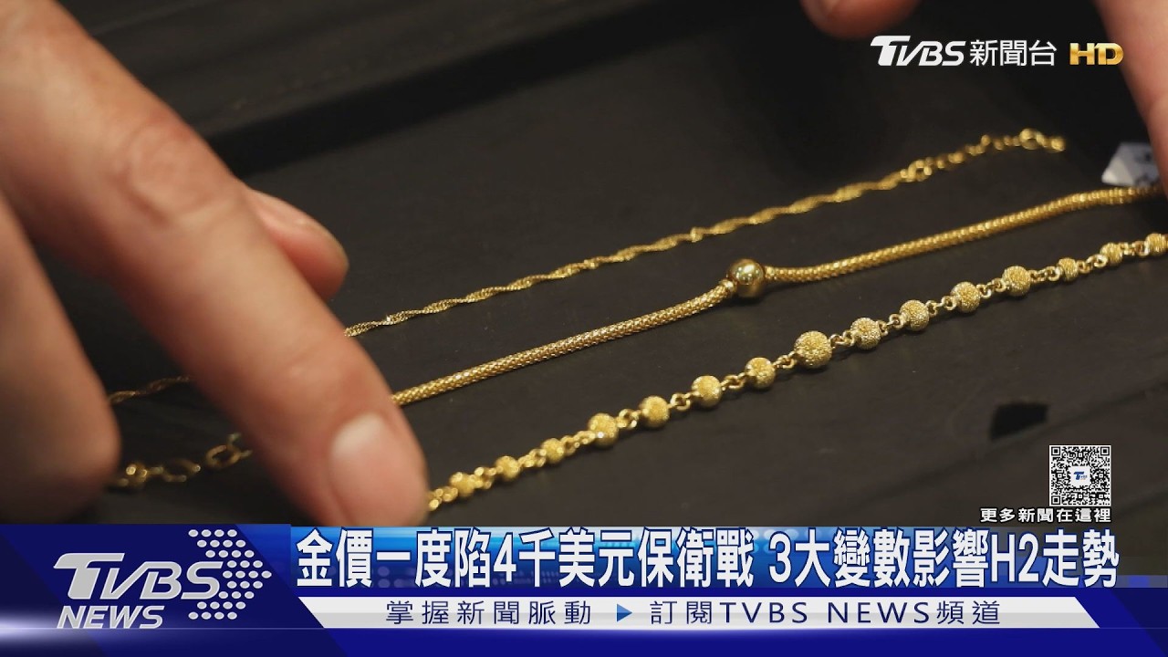 影音/黃金陷4000美元保衛戰 3大變數影響下半年走勢