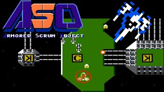 ASO: Armored Scrum Object (FC · Famicom) video game port | 12-area session 🎮