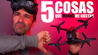 DJI FPV DRON - 5 COSAS que NO me gustan