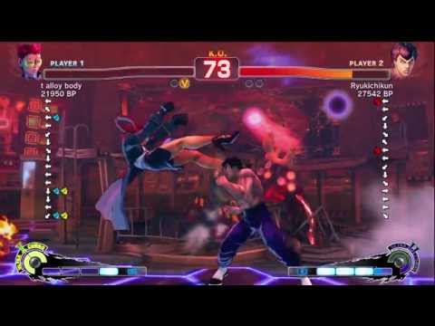 Ryukichikun [Fei] vs t alloy body [Viper] SSF4 Japanese Online Ranked Matches - Xbox Live