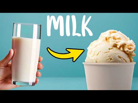 All You Need Is Milk! Delicious Ice Cream WITHOUT CREAM AND CONDENSED MILK!
