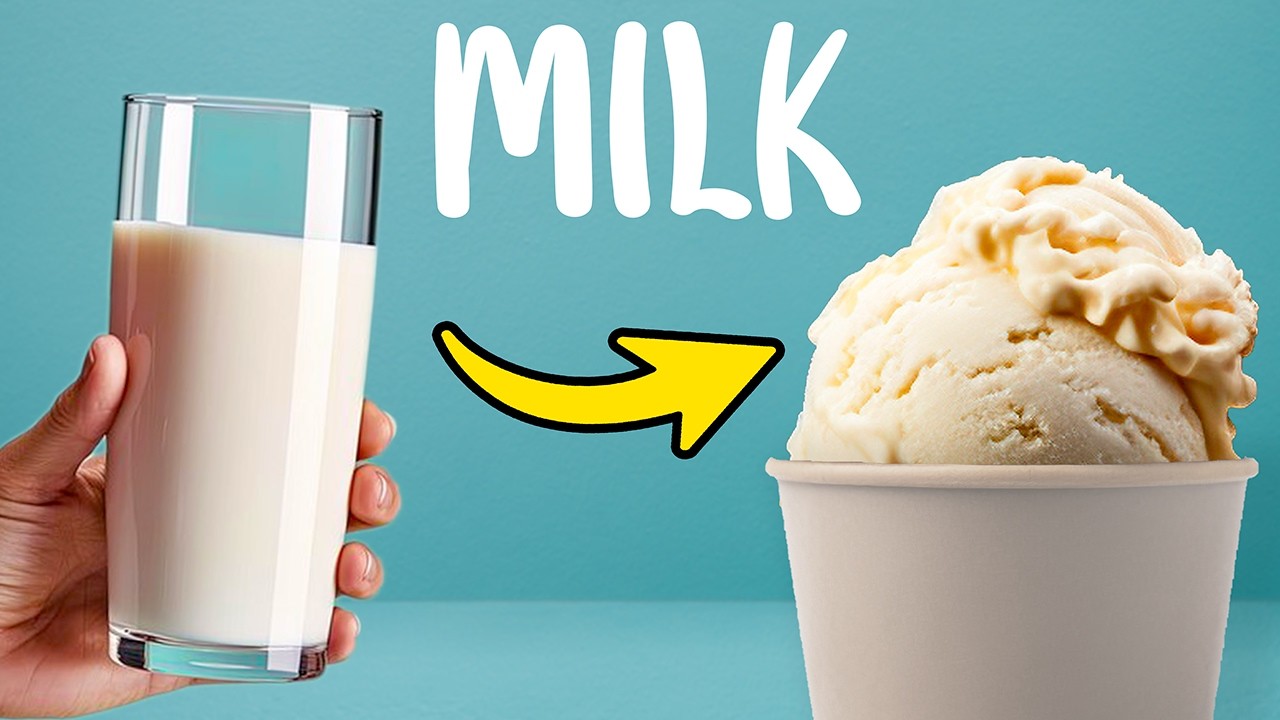 All You Need Is Milk! Delicious Ice Cream WITHOUT CREAM AND CONDENSED MILK!