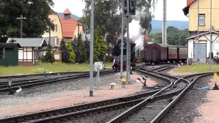 preview picture of video 'Harzer Schmalspurbahn / Selketalbahn in Gernrode  (19.06.2014)'