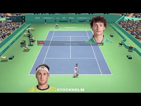 [Full Ace Tennis] Ruud v/s Humbert Gameplay | Stockholm Open | Super Tie-break (Video Game)