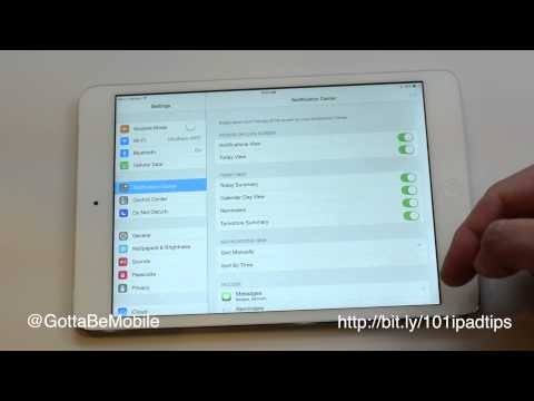 How to Customize Notification Center on iPad