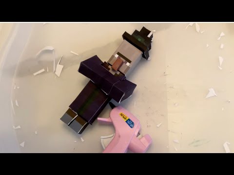Insane Speed Build: Paper Minecraft Witch!