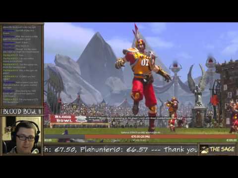 Humans game 4 vs Dark Elves (the Sage plays Blood Bowl 2)