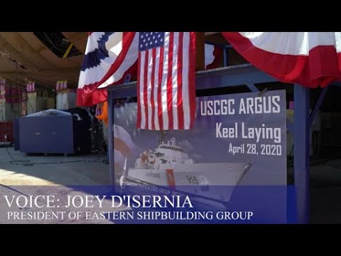 Coast Guard Cutter Argus Keel Laying Ceremony