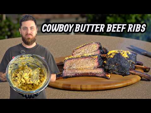 How to Make Smoked Beef Ribs With Cowboy Butter