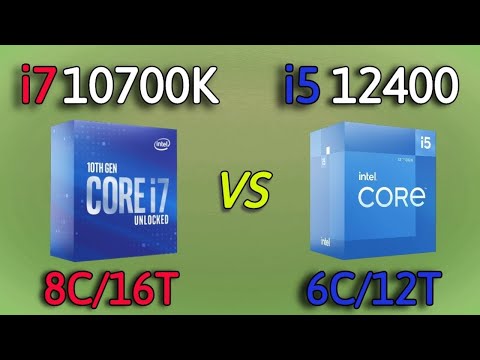 i5 12400 vs i7 10700K - Benchmark and test in 7 Games 1080p