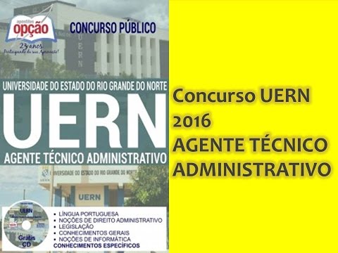 Apostila Concurso UERN 2016 AGENTE TÉCNICO ADMINISTRATIVO