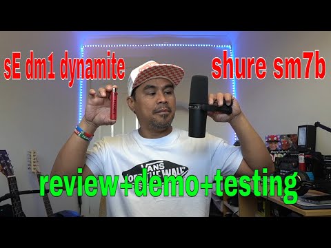 SHURE SM7B + sE DM1 DYNAMITE FULL REVIEW+DEMO+TESTING