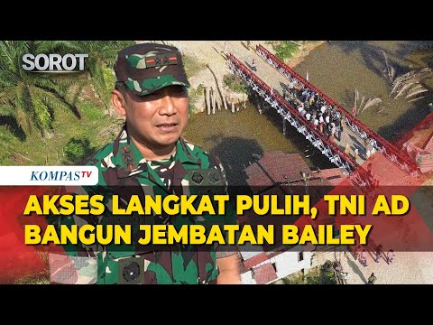 TNI AD Rampungkan Jembatan Bailey Penghubung Dua Desa di Langkat Pascabencana