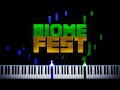 C418 Biome Fest From Minecraft Volume Beta Piano Tutorial