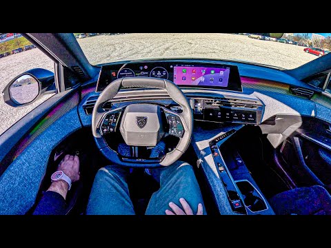 NEW Peugeot E-3008 GT 2026 (325 HP AWD) | POV Test Drive #2613 | Joe Black