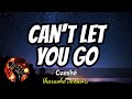 CAN'T LET YOU GO - CUESHE (karaoke version)