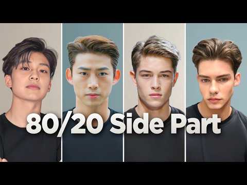 how to get the PERFECT 80/20 side part hairstyle?