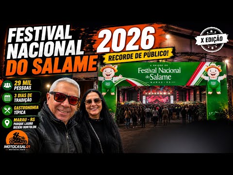 Festival Nacional do Salame 2026 🥩 | Recorde de Público em Marau-RS | Evento Completo