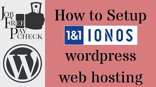 How to setup 1and1 wordpress web hosting