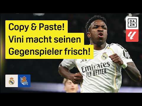 Vini trickreich & nervenstark: Real Madrid - Real Sociedad | 24. Spieltag | LaLiga | DAZN Highlights