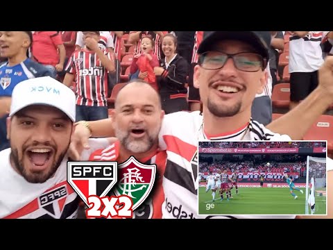 REACT SÃO PAULO 2X2 FLUMINENSE - FINALMENTE FOMOS AO MORUMBI