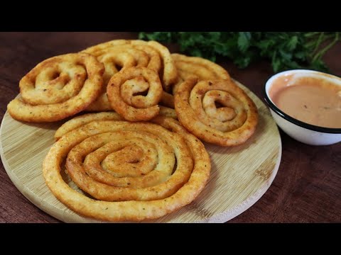 Receta de patatas fritas crujientes en espiral 🥔🍟😋 ¡Una manera divertida de hacerlas! 🤗