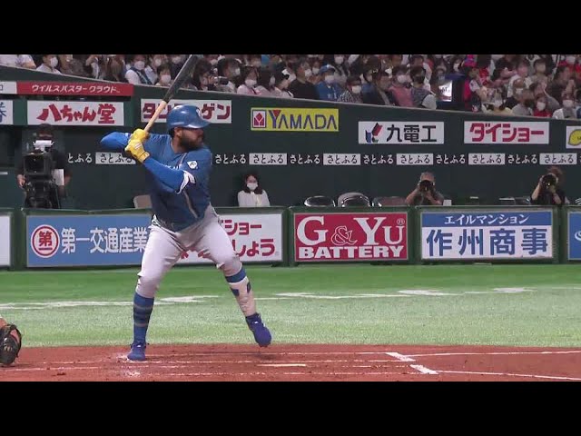 【2回表】ファイターズ・ヌニエス 来日初3ベースヒットでチャンスをつくる!! 2022年6月25日 福岡ソフトバンクホークス 対 北海道日本ハムファイターズ