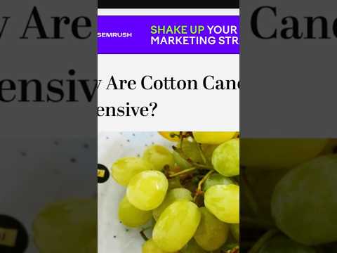 Why are Cotton Candy grapes so expensive?